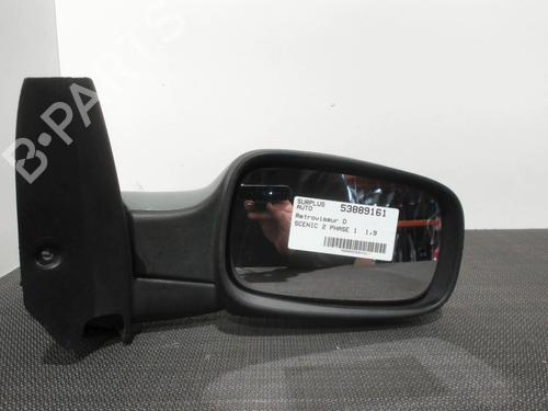Used Right mirror RENAULT SCÉNIC II (JM0/1_) 1.9 dCi (JM0G, JM12, JM1G, JM2C) (120 hp) 28399558