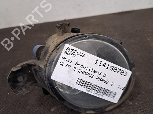 Used Right front fog light RENAULT CLIO II (BB_, CB_) 1.5 dCi (B/CB3M) (64 hp) 30161530
