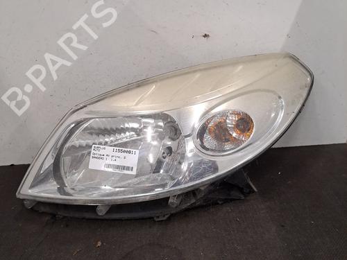 Used Left headlight DACIA SANDERO 1.4 (BS0C, BS0A, BS0G, BS1F, BS0E) (75 hp) 30471289