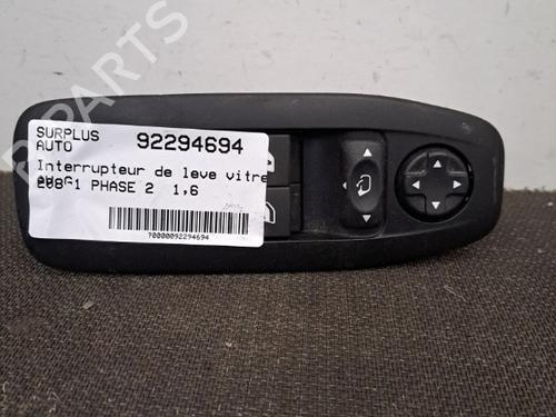 Used Left front window switch PEUGEOT 208 I (CA_, CC_) 1.6 HDi / BlueHDi 75 (75 hp) 28409626
