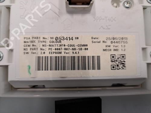 Instrument cluster PEUGEOT 208 I (CA_, CC_) 1.6 HDi | BP28408578C47 