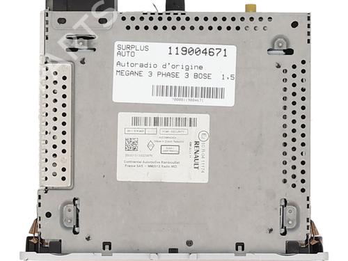 Radio RENAULT MEGANE III Hatchback (BZ0/1_, B3_) 1.5 dCi (BZ09, BZ0D, BZ1W, BZ29, BZ14) | BP31980447E6