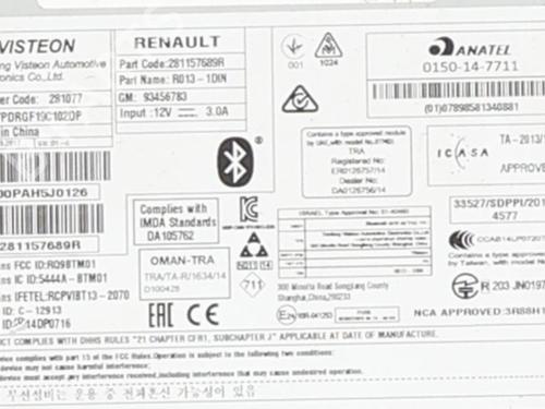 Radio OPEL VIVARO B Van (X82) 1.6 CDTI (05) | BP31160233E6 