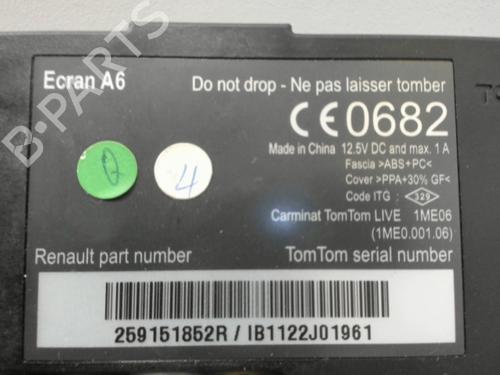 Used Display monitor RENAULT CLIO III (BR0/1, CR0/1) 1.5 dCi (C/BR0G, C/BR1G) (68 hp) 28411087