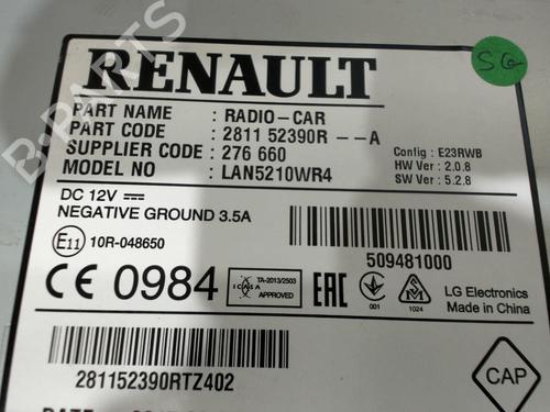 Radio RENAULT CLIO IV (BH_) 1.5 dCi 90 | BP28399604E6 
