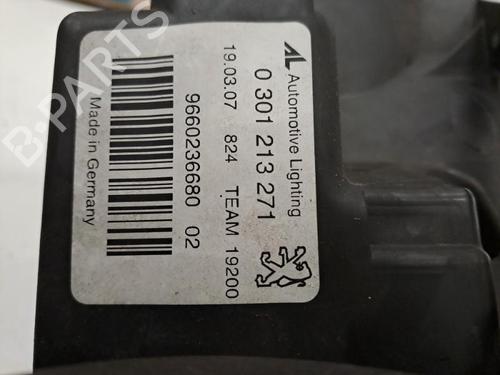 Used Left headlight PEUGEOT 407 (6D_) 2.0 HDi 135 (6DRHRH, 6DRHRE, 6DRHRG, 6DRHRJ) (136 hp) 28396321