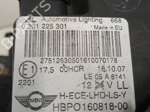 Left headlight MINI MINI (R56) Cooper D | BP28398603C28