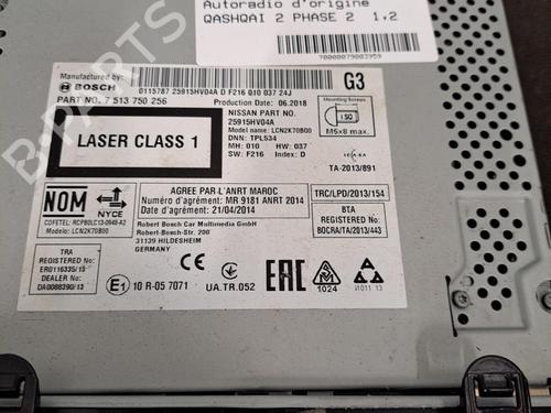 Radio NISSAN QASHQAI II (J11, J11_) 1.2 DIG-T | BP28407660E6 