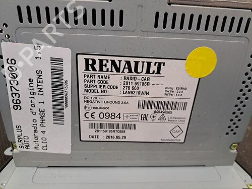 Used Radio Radio RENAULT CLIO IV (BH_) 1.5 dCi 90 (90 hp) 28403732 28403732