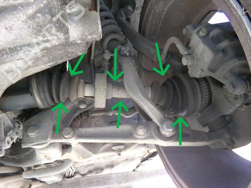 Used Left front driveshaft Left front driveshaft ROVER 400 II (RT) 420 Di (105 hp) 33265948 33265948