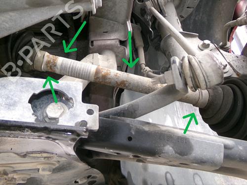 Used Left front driveshaft Left front driveshaft PEUGEOT 308 II (LB_, LP_, LW_, LH_, L3_) 1.6 BlueHDi 120 (120 hp) 31658837 31658837