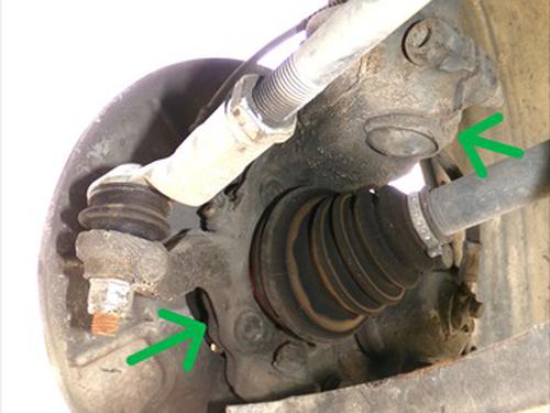Used Left front steering knuckle Left front steering knuckle VW GOLF V (1K1) 1.9 TDI (105 hp) 34207379 34207379