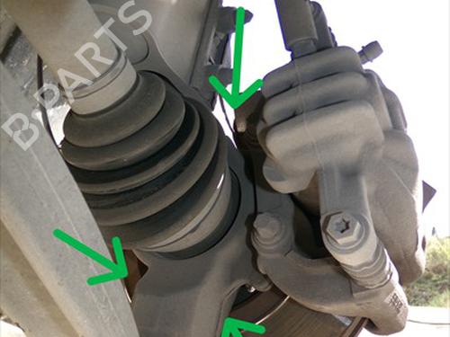 Used Left front steering knuckle Left front steering knuckle CITROËN C4 II (NC_) 1.6 HDi 90 (92 hp) 33312363 33312363