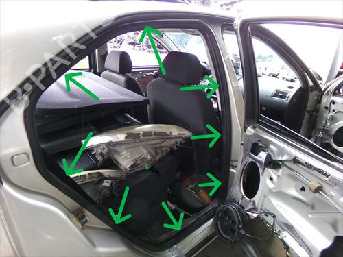 Used Rubber door seal Rubber door seal FORD MONDEO III (B5Y) 2.0 16V TDDi / TDCi (115 hp) 39767272 39767272