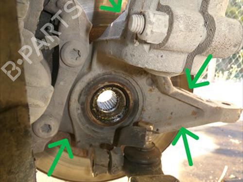 Used Right front steering knuckle Right front steering knuckle PEUGEOT PARTNER Box Body/MPV (5_, G_) 1.6 HDi 90 (90 hp) 36515365 36515365