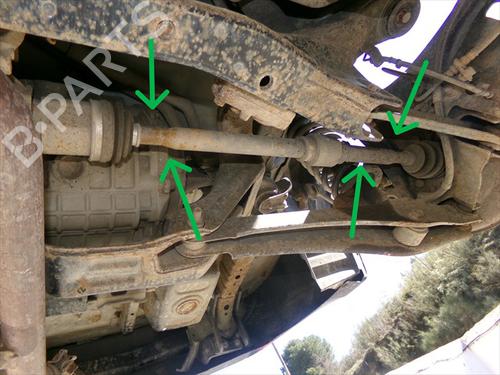 Used Left rear driveshaft Left rear driveshaft MITSUBISHI OUTLANDER III (GG_W, GF_W, ZJ, ZL, ZK) 2.0 Hybrid 4WD (GG2W) (200 hp) 33423341 33423341