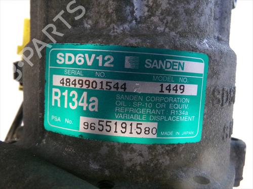 AC compressor PEUGEOT 307 (3A/C) 1.6 HDi 110 | BP31582610M34