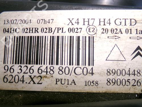 Left headlight CITROËN C5 I (DC_) 2.0 HDi (DCRHZB, DCRHZE) | BP39714394C28 - Image 4