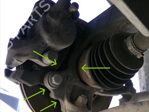 Used Right front steering knuckle Right front steering knuckle FORD MONDEO IV (BA7) 2.0 TDCi (140 hp) 33715890 33715890