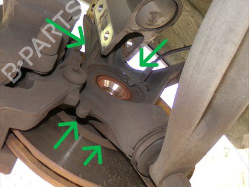 Used Left front steering knuckle Left front steering knuckle CITROËN C4 Picasso I MPV (UD_) 1.6 HDi (109 hp) 39578255 39578255