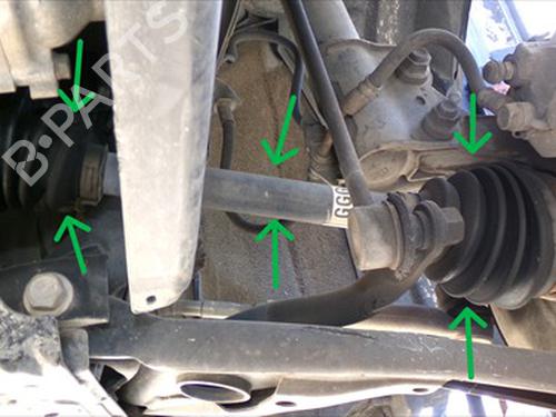 Used Left front driveshaft Left front driveshaft TOYOTA YARIS (_P9_) 1.4 D-4D (NLP90_, NLP90R) (90 hp) 36255868 36255868