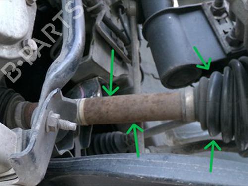 Used Left front driveshaft Left front driveshaft PEUGEOT 5008 (0U_, 0E_) 1.2 (131 hp) 36430356 36430356