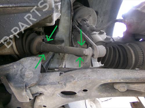 Used Left front driveshaft KIA CARENS I MPV (FC, FJ) 2.0 CRDi (140 hp) 31353443