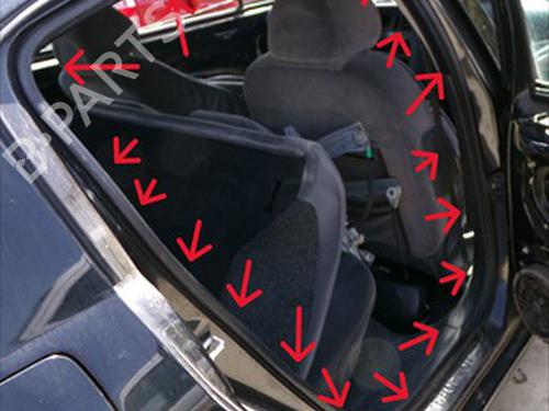 Used Rubber door seal Rubber door seal PEUGEOT 407 (6D_) 1.6 HDi 110 (6D9HZC, 6D9HYC) (109 hp) 34505979 34505979