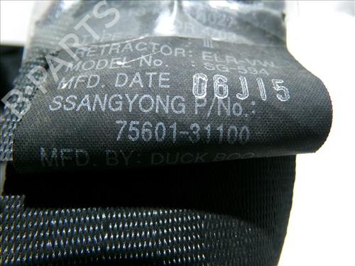 Rear left seatbelt SSANGYONG ACTYON I 200 Xdi 4WD | BP24558553I29 - Image 5
