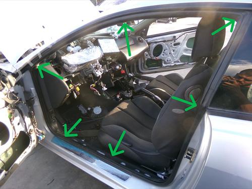 Used Rubber door seal Rubber door seal FORD COUGAR (EC_) 2.5 V6 24V (170 hp) 40061768 40061768