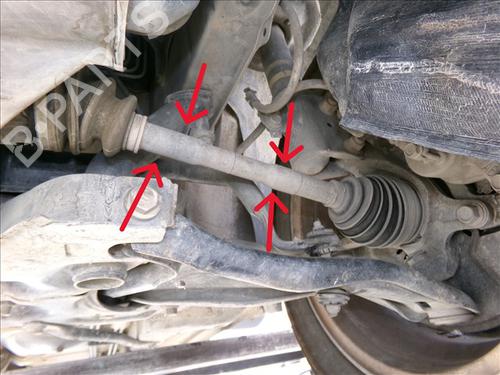 Used Left front driveshaft Left front driveshaft TOYOTA YARIS (_P1_) 1.4 D-4D (NLP10_, NLP10R) (75 hp) 28451522 28451522