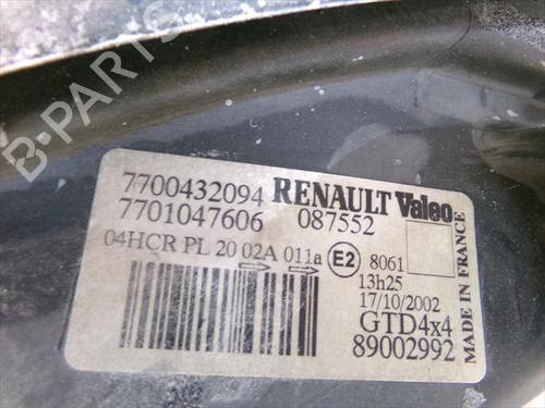 Left headlight RENAULT SCÉNIC I MPV (JA0/1_, FA0_) 1.9 dCi RX4 | BP26283637C28 