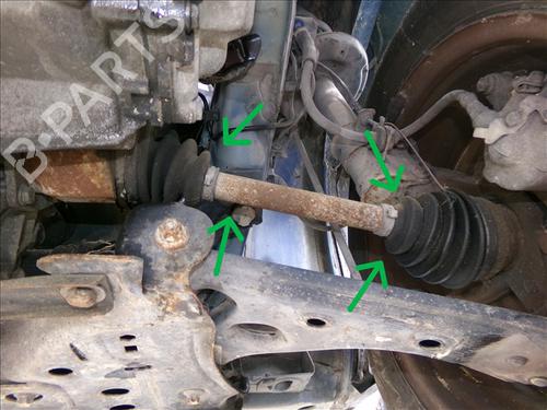 Used Left front driveshaft Left front driveshaft FIAT GRANDE PUNTO (199_) 1.3 D Multijet (199.AXD11, 199.AXD1A, 199.AXD1B,... (90 hp) 33423179 33423179