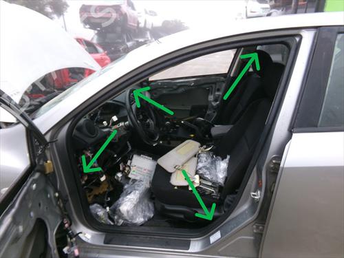 Used Rubber door seal Rubber door seal MAZDA 3 Saloon (BL) 1.6 MZR CD (BL12) (109 hp) 33265399 33265399