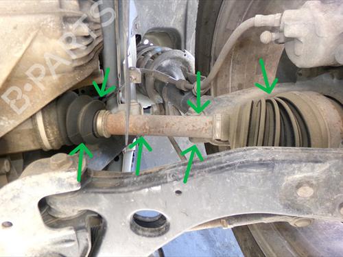 Left front driveshaft FORD KUGA I 2.0 TDCi | BP39612041M38 - Image 1