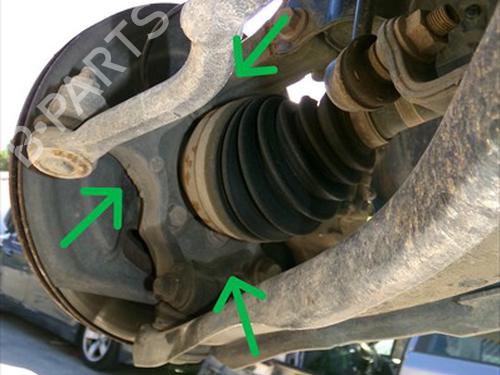 Used Left front steering knuckle Left front steering knuckle NISSAN QASHQAI I (J10, NJ10) 1.6 dCi All-wheel Drive (130 hp) 35775735 35775735