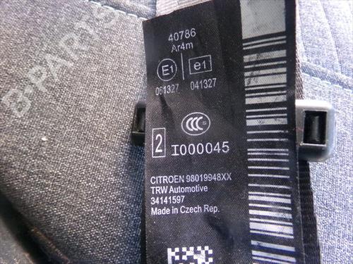 Rear right seatbelt CITROËN C3 II (SC_) 1.2 VTi 82 | BP33264774I28 - Image 2