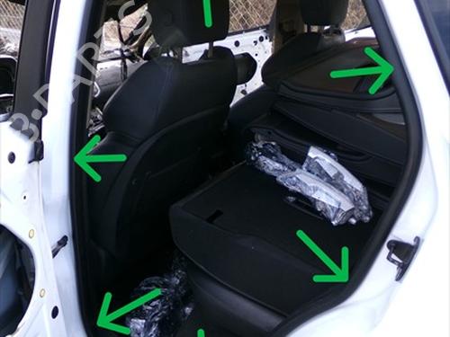 Used Rubber door seal Rubber door seal LAND ROVER RANGE ROVER EVOQUE (L538) 2.2 D 4x4 (150 hp) 40492121 40492121