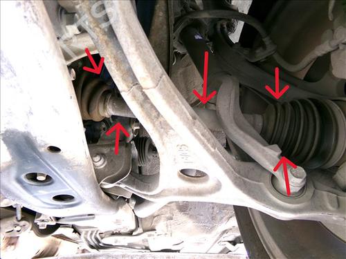 Used Left front driveshaft Left front driveshaft HONDA ACCORD VII (CL, CN) 2.0 (CL7) (155 hp) 28577841 28577841