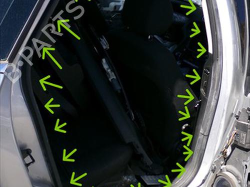 Used Rubber door seal Rubber door seal FORD MONDEO IV (BA7) 2.0 TDCi (140 hp) 33715879 33715879