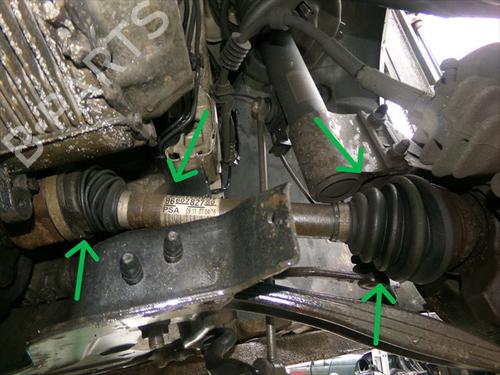 Used Left front driveshaft Left front driveshaft PEUGEOT PARTNER Box Body/MPV 1.6 BlueHDi 120 (120 hp) 32259179 32259179