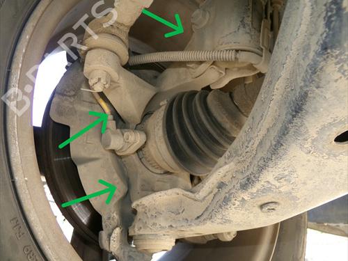 Used Left front steering knuckle Left front steering knuckle 37437924 37437924