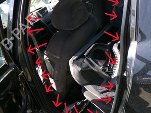 Used Rubber door seal Rubber door seal PEUGEOT 407 (6D_) 1.6 HDi 110 (6D9HZC, 6D9HYC) (109 hp) 34505978 34505978