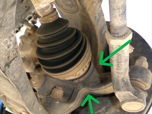 Used Right front steering knuckle Right front steering knuckle LAND ROVER FREELANDER 2 (L359) 2.2 TD4 4x4 (150 hp) 36318891 36318891