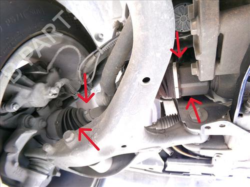 Used Left front driveshaft Left front driveshaft LAND ROVER RANGE ROVER SPORT I (L320) 2.7 D 4x4 (190 hp) 28123725 28123725