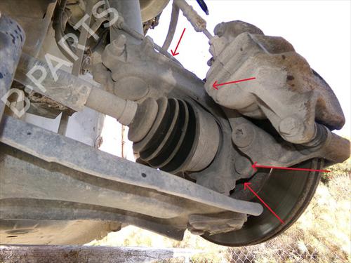 Used Left front steering knuckle Left front steering knuckle PEUGEOT 207 (WA_, WC_) 1.4 HDi (68 hp) 40256140 40256140
