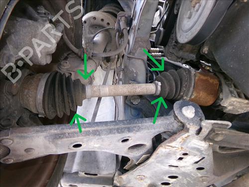 Used Right front driveshaft Right front driveshaft FIAT GRANDE PUNTO (199_) 1.3 D Multijet (199.AXD11, 199.AXD1A, 199.AXD1B,... (90 hp) 33423178 33423178