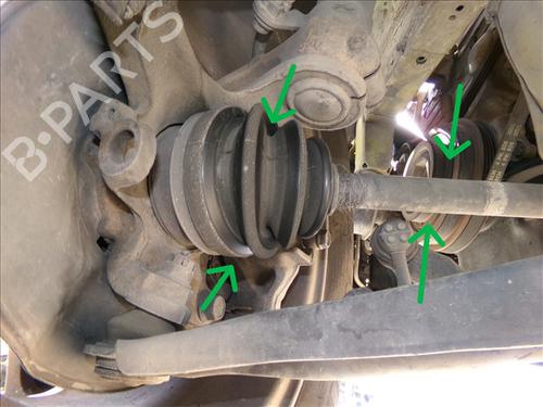 Used Left front driveshaft Left front driveshaft HONDA LOGO (GA) 1.3 (GA3) (65 hp) 30358429 30358429