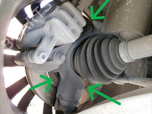 Used Right front steering knuckle Right front steering knuckle CITROËN C4 II (NC_) 1.6 HDi 90 (92 hp) 33312362 33312362