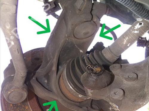 Used Right front steering knuckle Right front steering knuckle CITROËN C3 II (SC_) 1.2 VTi 82 (82 hp) 36318968 36318968